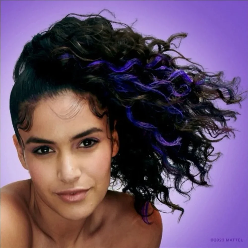 NEW Hally x Barbie Shade Stix Temporary Hair Makeup in Pump Up Purple Full Size